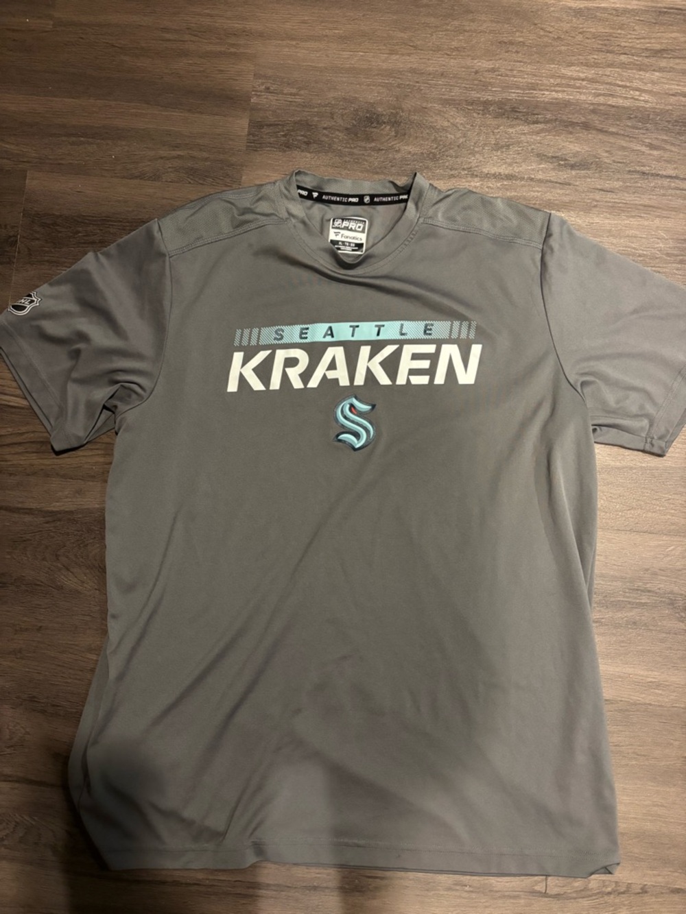 Fanatics Seattle Kraken Gray Short-Sleeve Tee